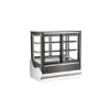 Omcan USA 48564 Countertop Refrigerated Display 36" Black Stainless, 6.5 cu.ft, 2 Shelves, 275W