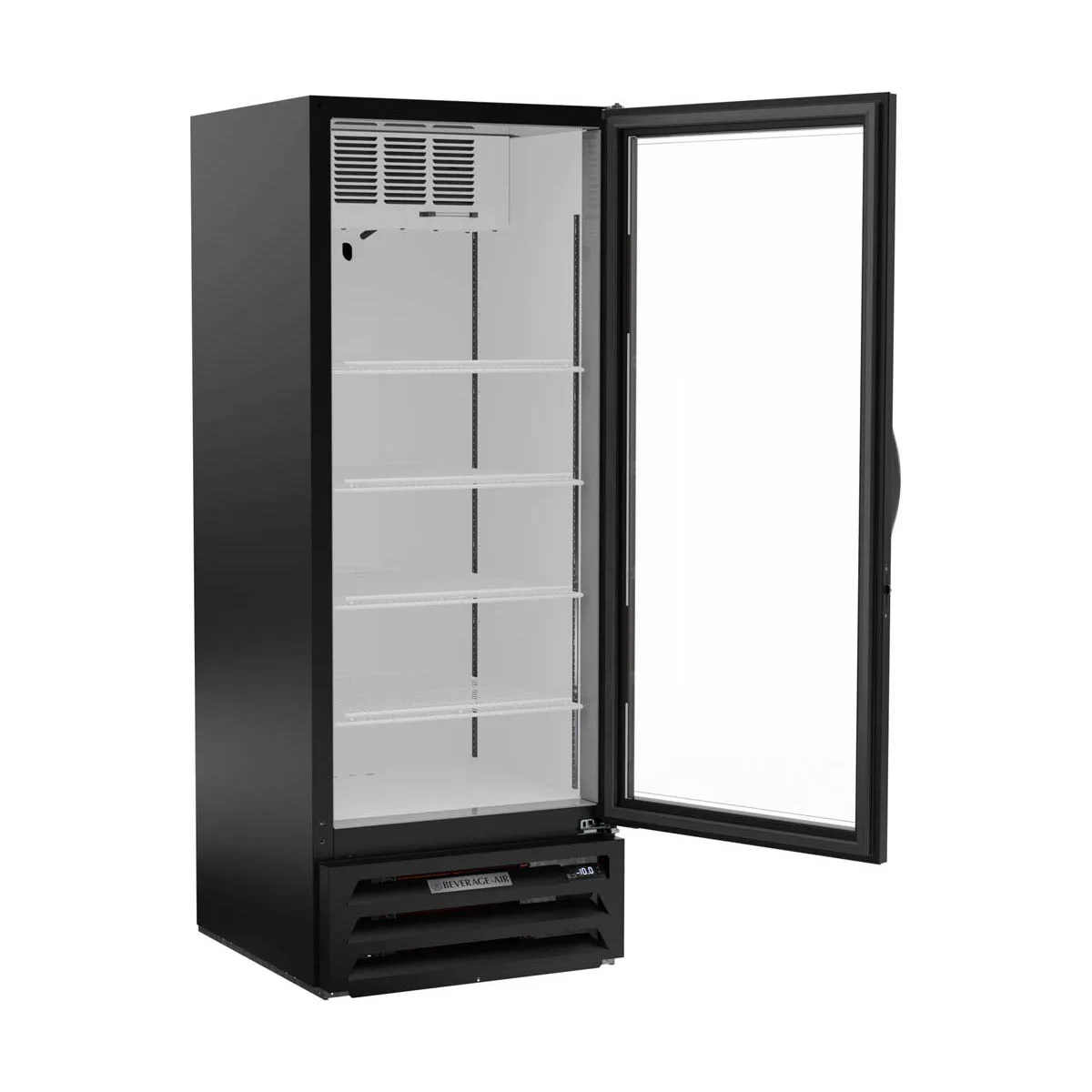 Beverage Air MMF12HC-1-B 24" 1 Glass Door Freezer Merchandiser in Black, 11.9 cu. ft.
