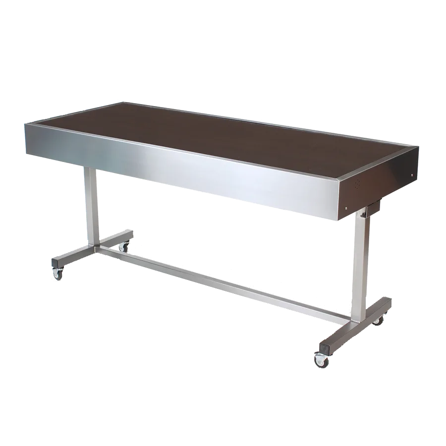 Forbes Industries 5220-6-H1 Mobile Induction Table w/ (1) Center Holding/Warming Unit,  Laminate Tabletop