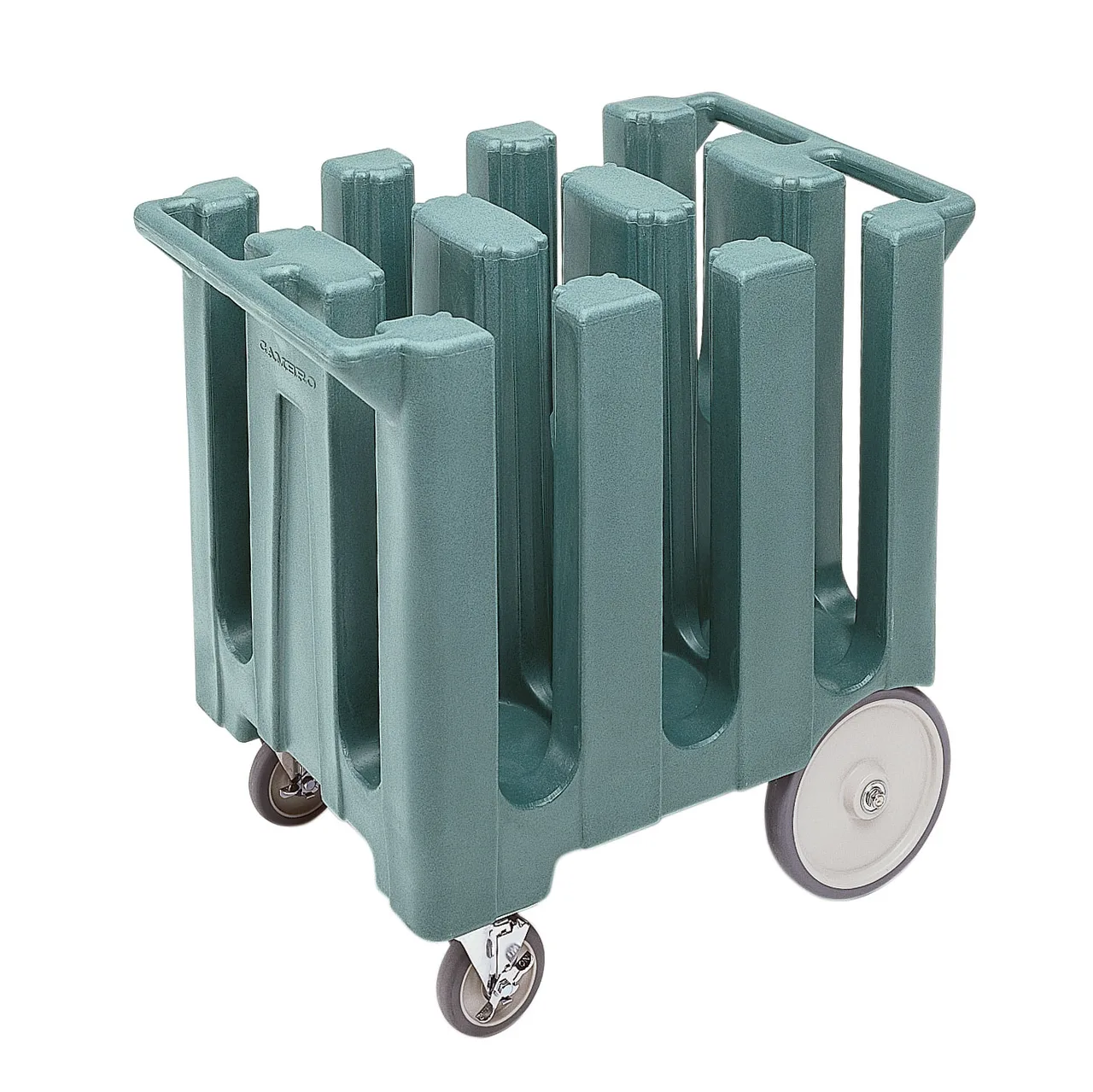 Cambro DC700401 6 Column Poker Chip Dish Caddy Cart, 360 Plates, 32-5/8"W x 23-1/2"L, Slate Blue Polyethylene