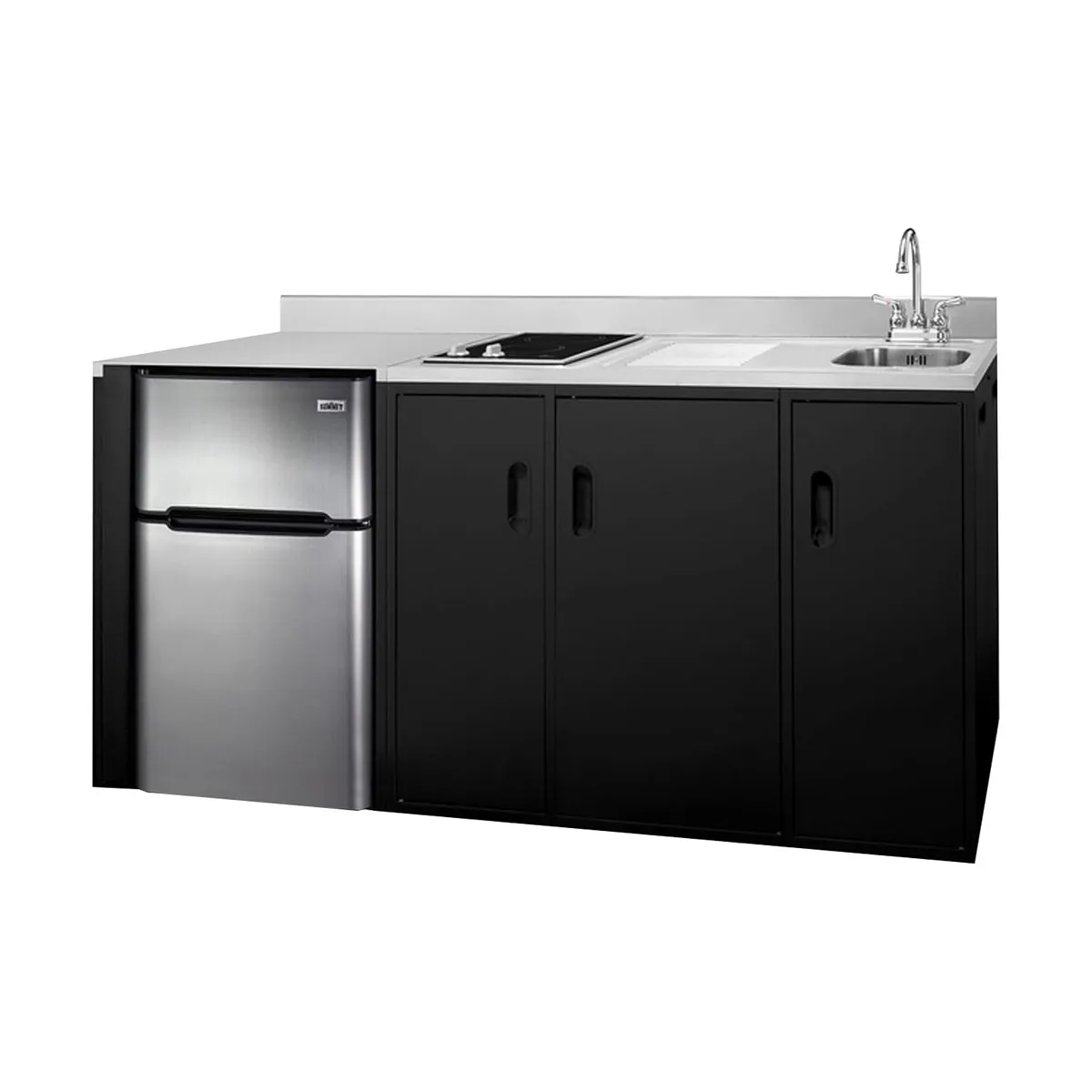 Summit CK72ADASINKR All-In-One Kitchenette, 71.75"W X 23.75"D X 34"H