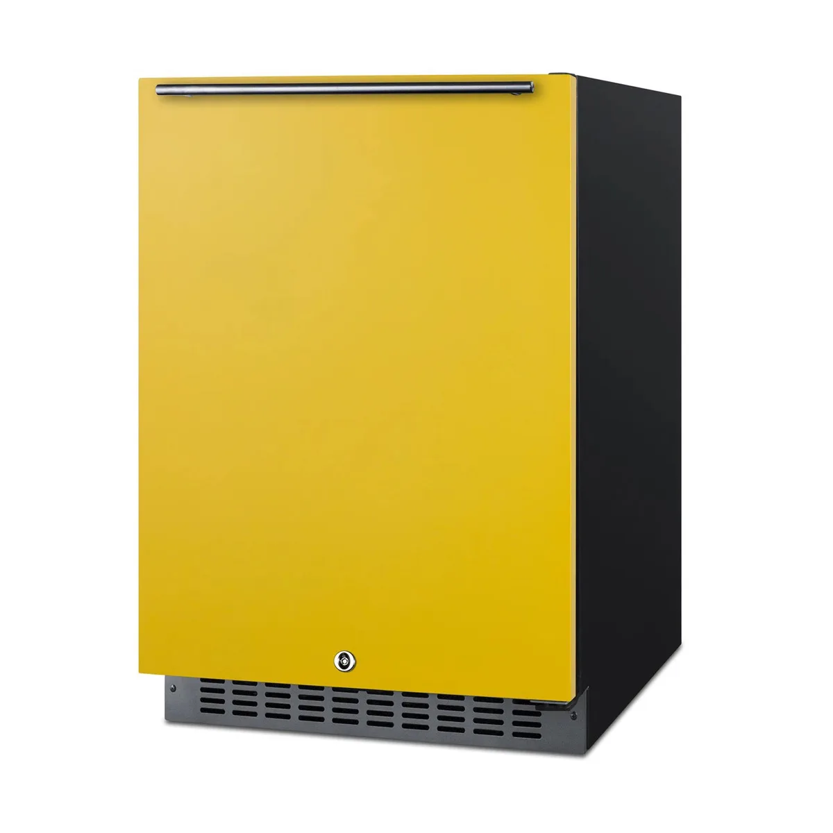 Summit AL54Y 23" Built-in or Freestanding Undercounter Freezer w/ Saffron Gold Door, 4.8 cu. ft., Glass Shelves