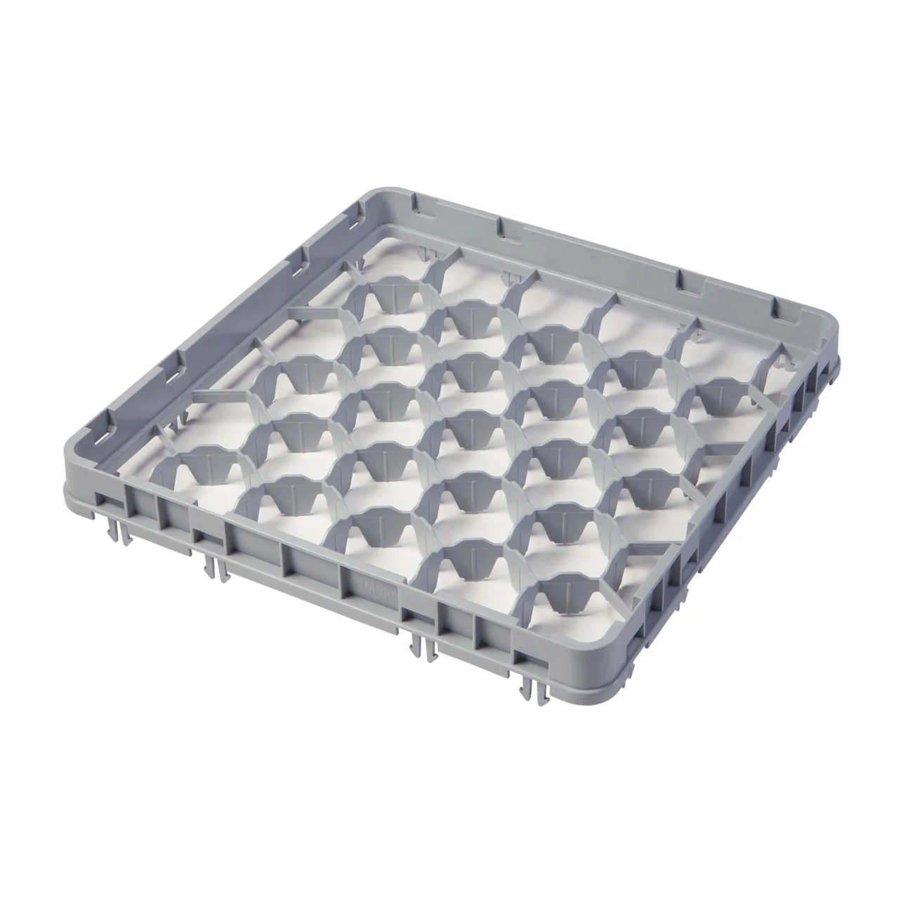 Cambro 30GE2151 Half Drop Extender, Full Size, 30 Compartments, Soft Gray, 19-5/8" x 19-5/8" x 2", Adds 1-5/8" to Rack Height