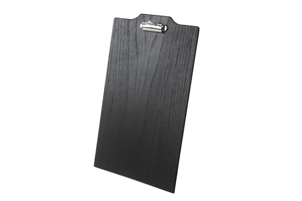 Select Concept BQ240B A4 Menu Board, 8.770"W x 13.850"D x 0.790"H, Black, Oak