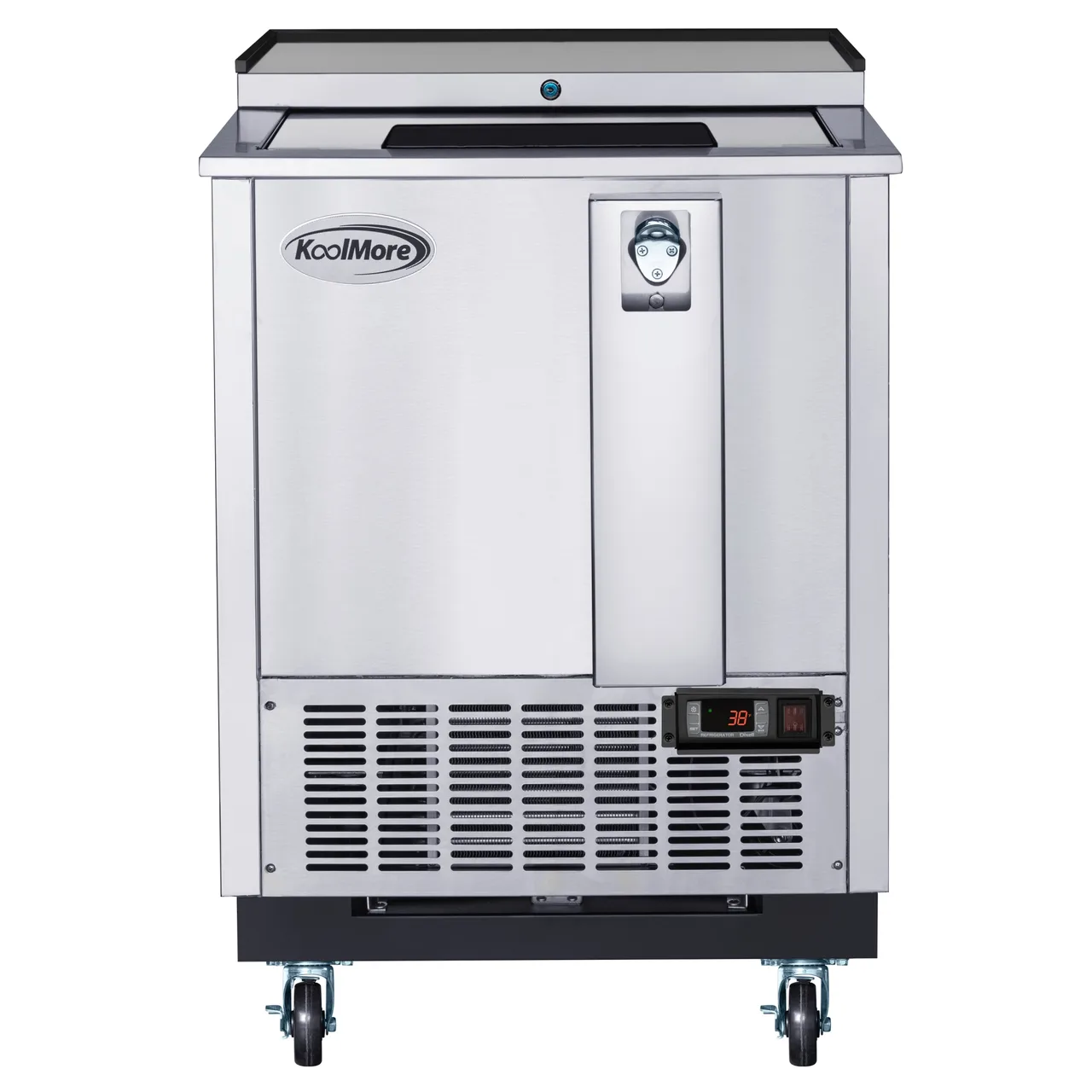 Koolmore KM-BOC25-SS Bottle Cooler, 25" Width, 5 cu ft, Stainless Steel, 33‑40°F, 115V, ETL