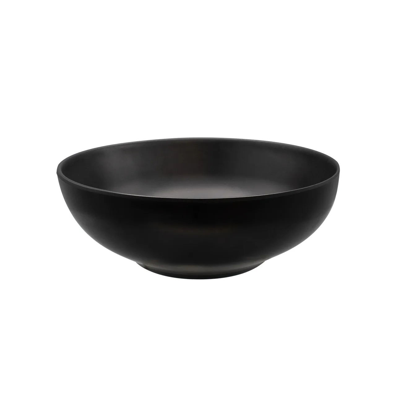 CACChina XBRW-BL9 Brunswick Bowl, 55oz, 8-1/2" Dia × 3" H, Matte Black, Round, Low, China - Dozen