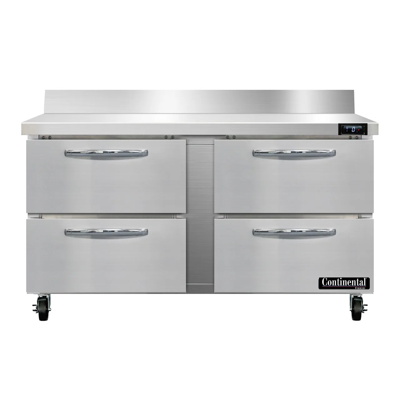 Continental Refrigerator SWF60NBS-D 60" 2-Section Worktop Freezer w/ 4 Drawers, 17 cu. ft.