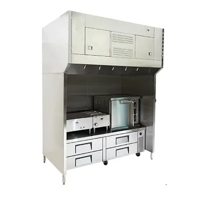 Wells WVU-72 Universal Ventless Exhaust Hood w/ 4-Stage Filtration, 72" Cooking Zone, HEPA & Charcoal Filters