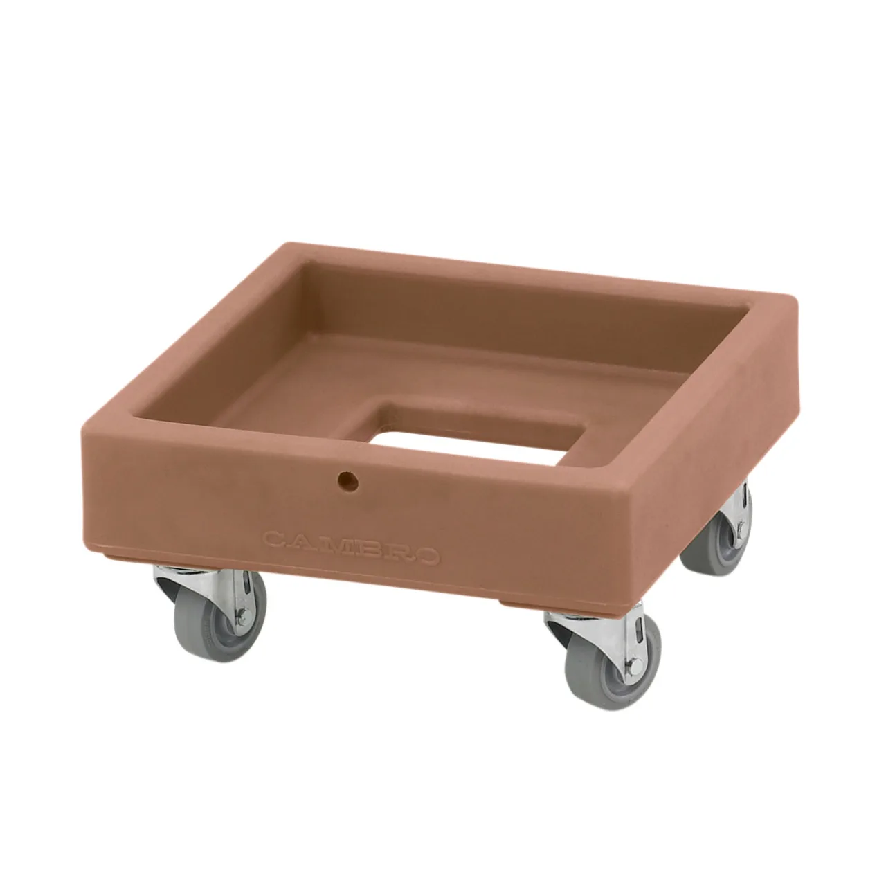 Cambro CD1313157 Coffee Beige Camdolly for Milk Crate Dolly w/ 250 lb Capacity
