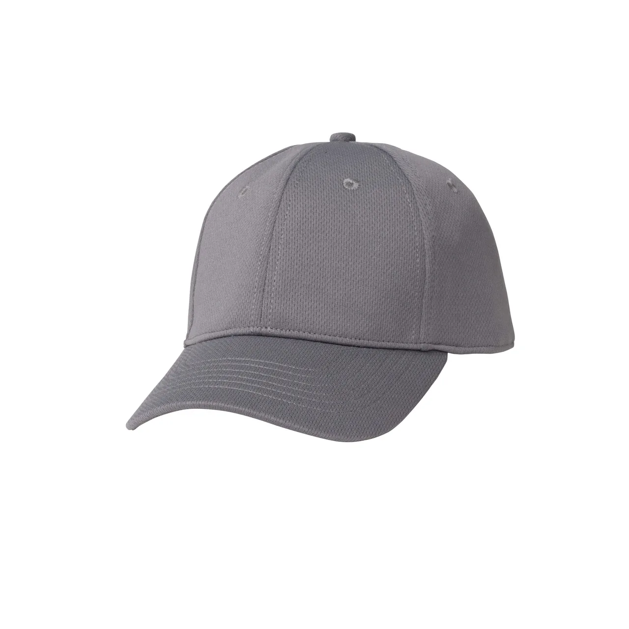 Chef Works HC008-GRY-0 Gray Baseball Cap, Cool Vent, Adjustable, 100% Polyester, One Size Fits Most