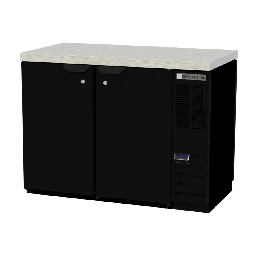 Beverage Air BB48HC-1-F-PT-B-27 48" Two Section Pass-Thru Back Bar Cooler