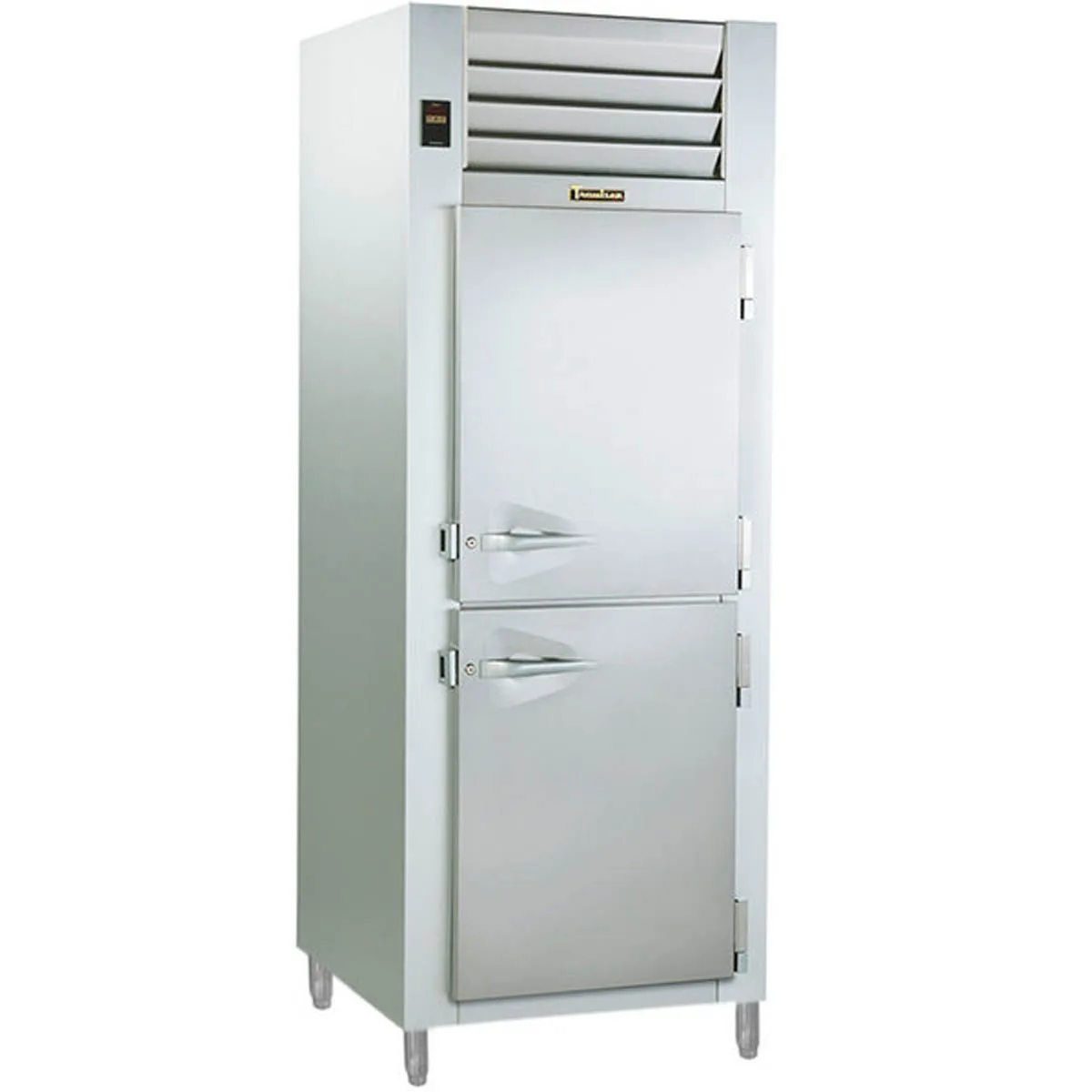 Traulsen AHT132D-HHS 24" 1-Section Reach-In Refrigerator w/ 2 Solid Half-Doors, Remote, 18.86 cu. ft.