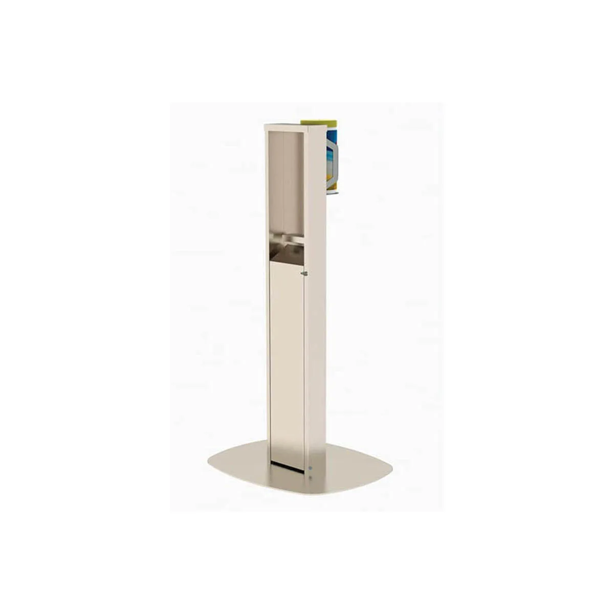 Lakeside 158888 Wipe Dispensing Stand, Integrated Waste Bin, 20" X 17" Base
