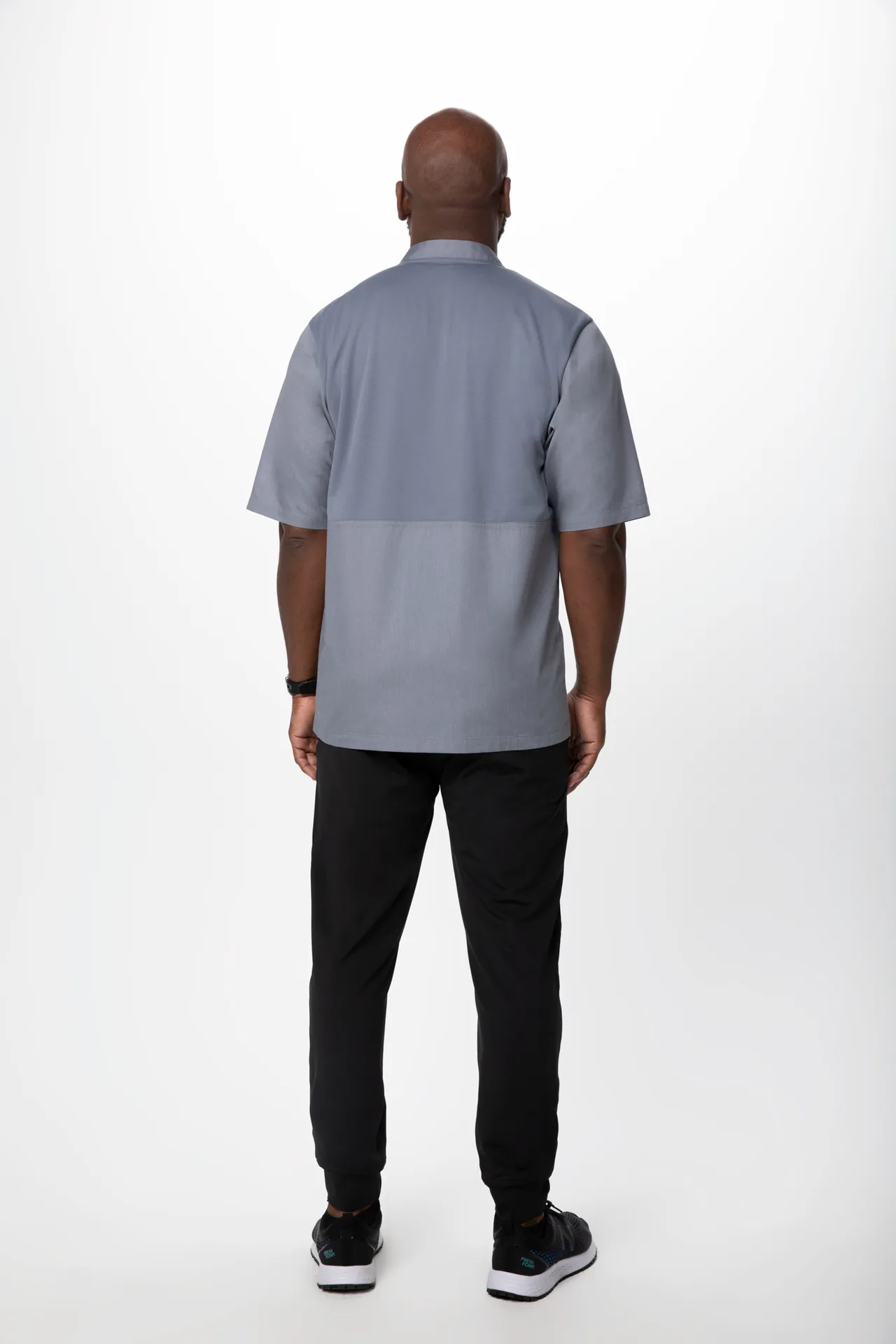 Chef Works JLCV-GRY-XS Montreal Chef Coat, Double Breasted, Short Sleeves, Grey, XS - 1/Case