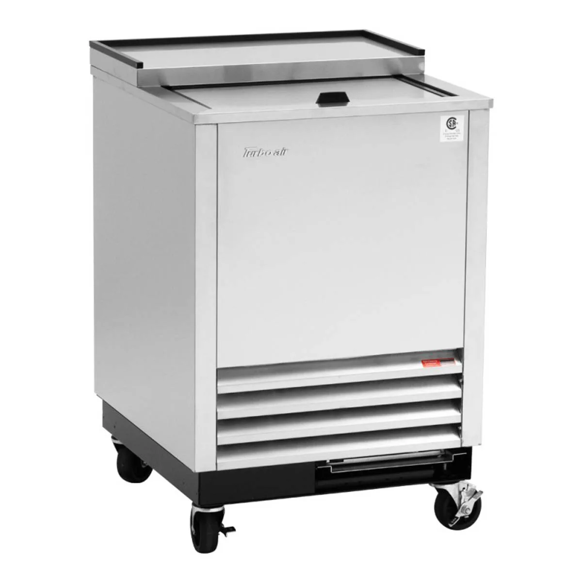 Turbo Air TBC-24SD-GF-N6 25" Stainless Glass Froster, 48 Mugs Capacity