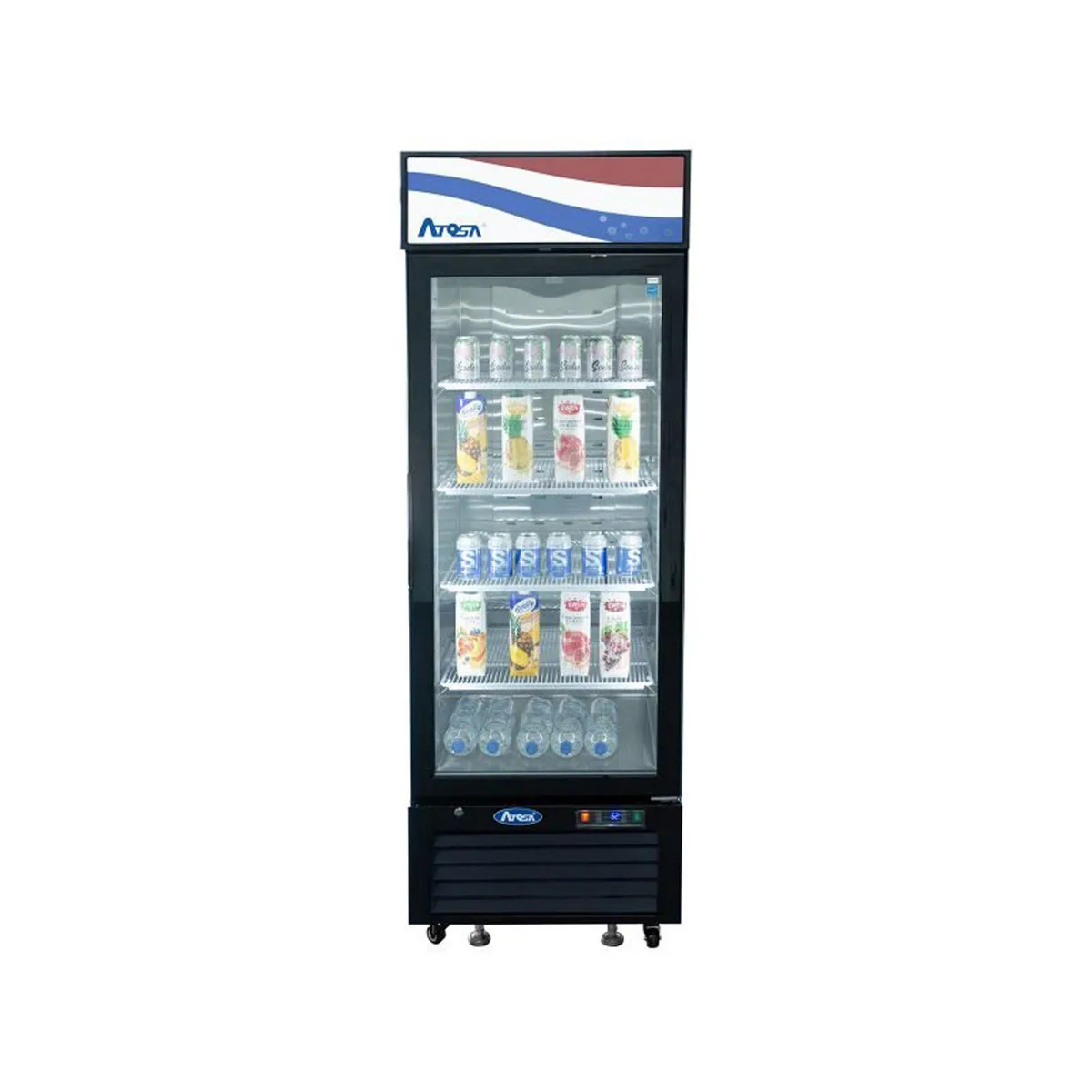 Atosa USA MCF8725GR 24" 1-Section Merchandiser Refrigerator w/ Glass Door, 11.1 cu. ft.