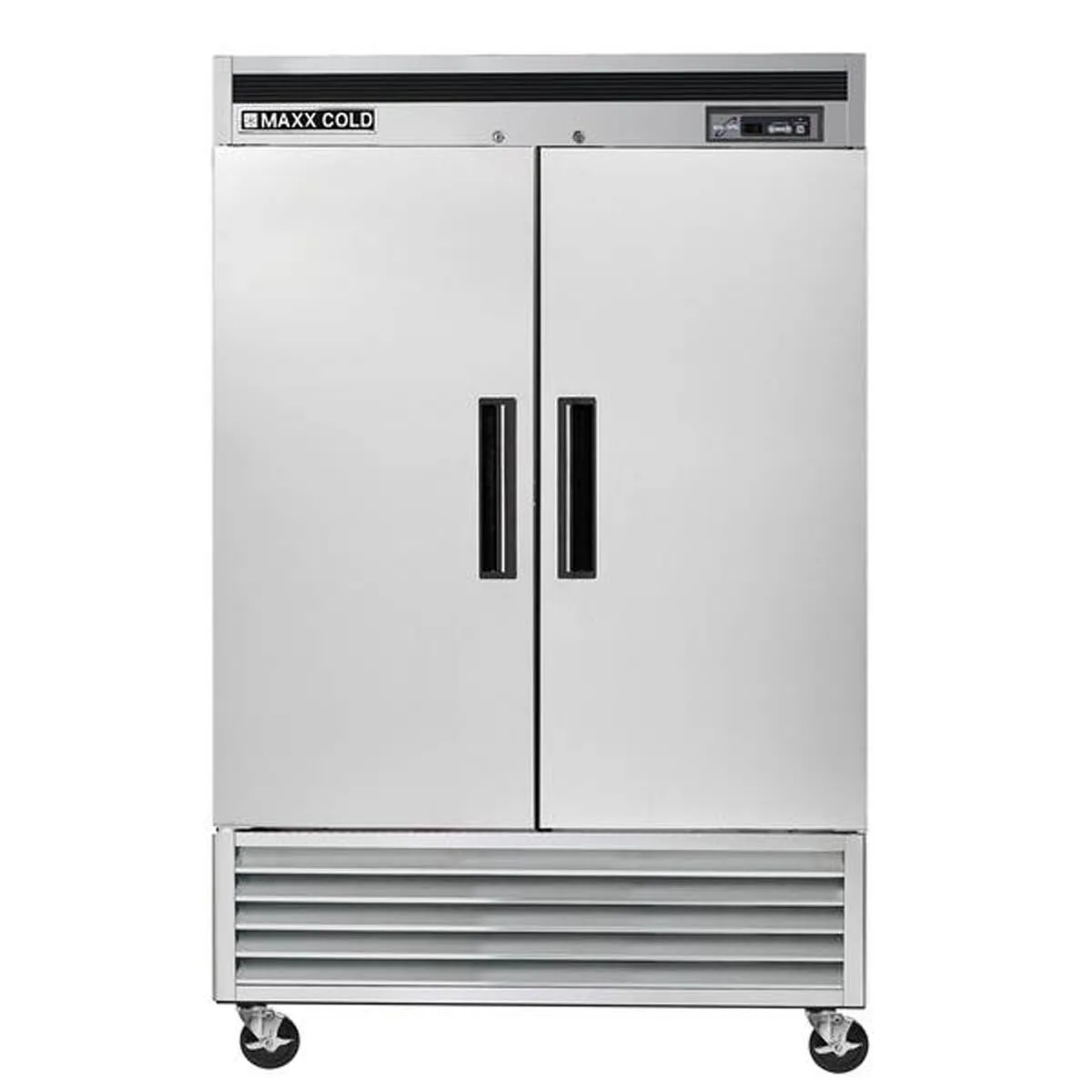 Maxx Cold MCF-49FDHC 54" 2-Solid Door Reach-In Freezer, Bottom Mounted, 42.8 cu. ft., Stainless Steel