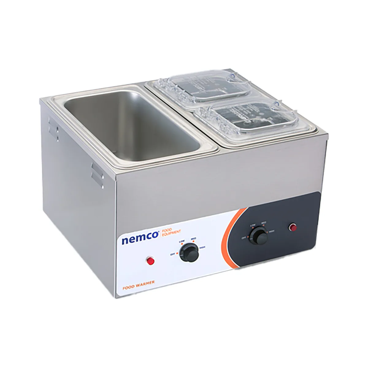 Nemco 6140 Countertop Food Pan Warmer w/ 2-Well, Holds (1) 1/3 or (2) 1/6-Size Pans