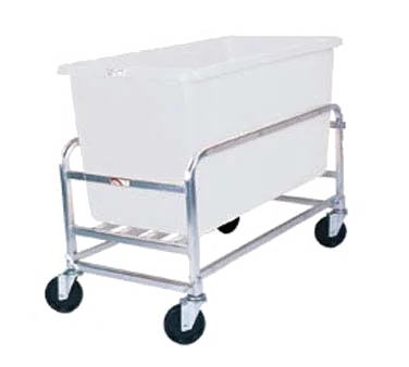 Winholt 30-8-AL-WH Bulk Goods Cart, 8 Bushel 500 lb, Aluminum Frame, White Polyethylene Tub, NSF