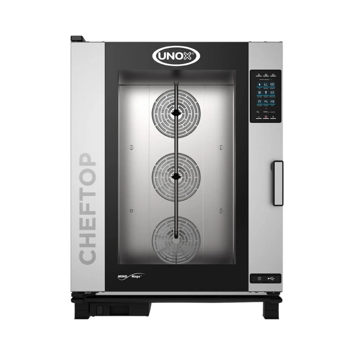 UNOX XAVC-10FS-EPRM Full Size 10 Pan Electric Combi Oven w/ MIND.Maps, Touchscreen, Steam Generator, 28.5kW