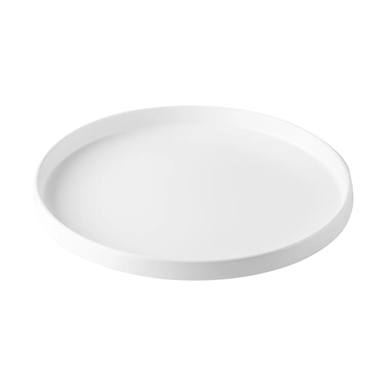 CACChina XHDS-9-W Hudson Plate, 9-7/8" Dia. x 1-1/8" H, Matte White, Flat, Narrow Rim - Dozen