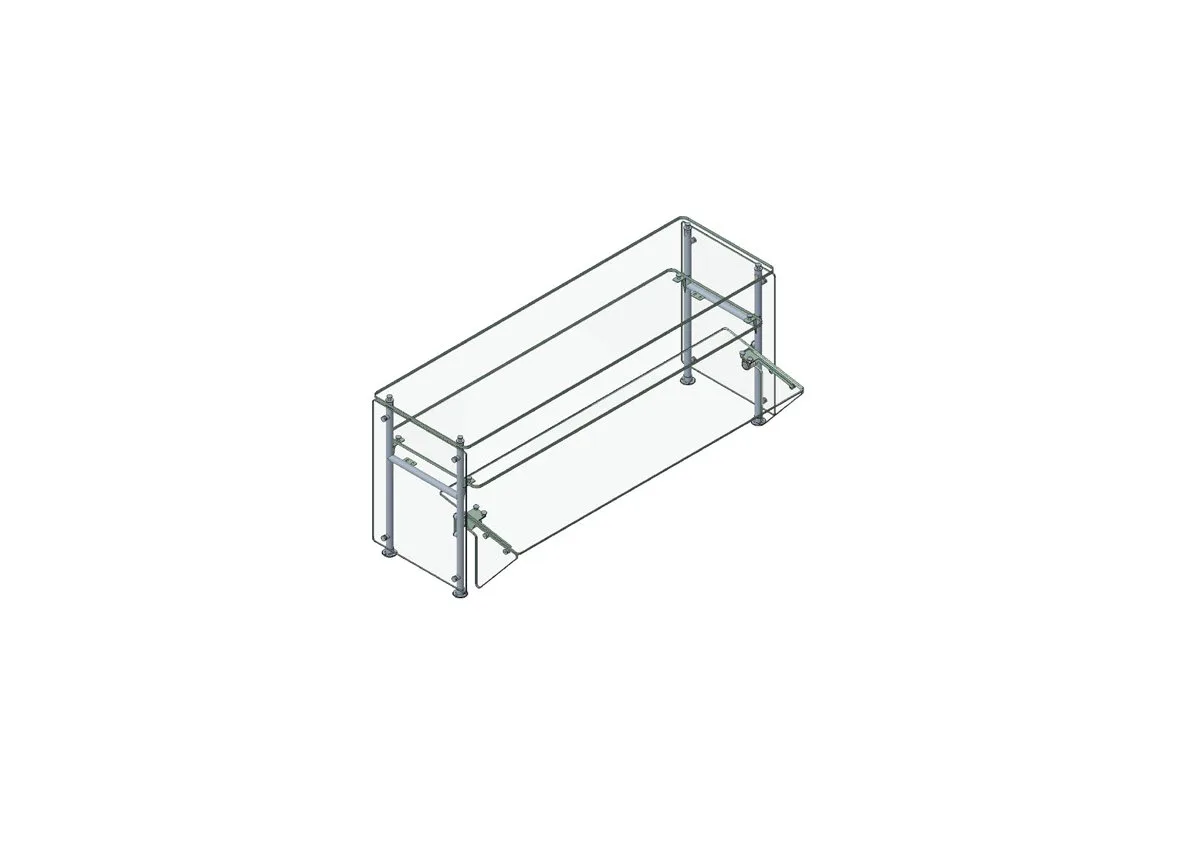 Randell RS AFS-DTSS-36 Stationary Sneeze Guard
