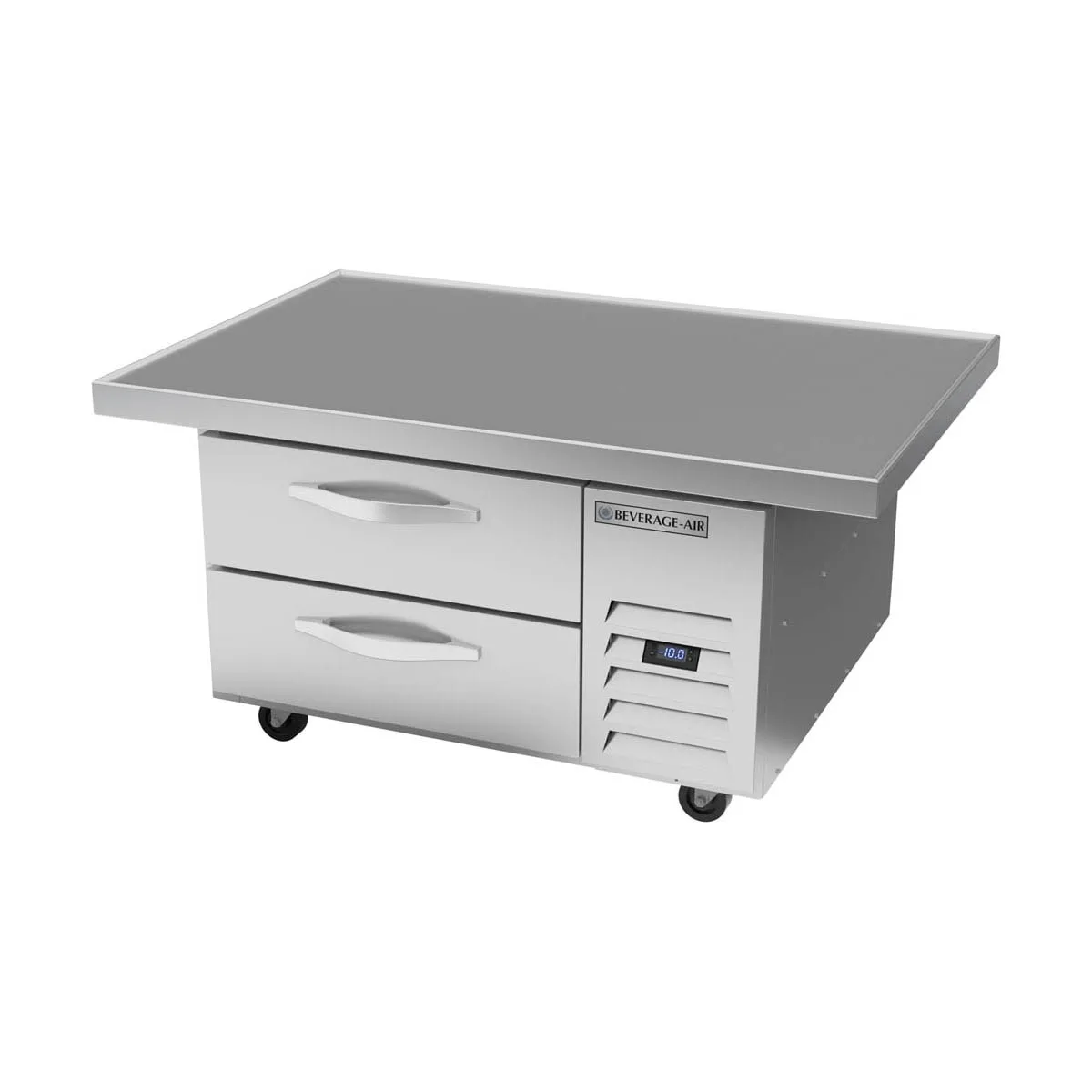 Beverage Air WTFCS36HC-48 48" 2 Drawers Worktop Cook Stand Freezer w/ Marine Edge