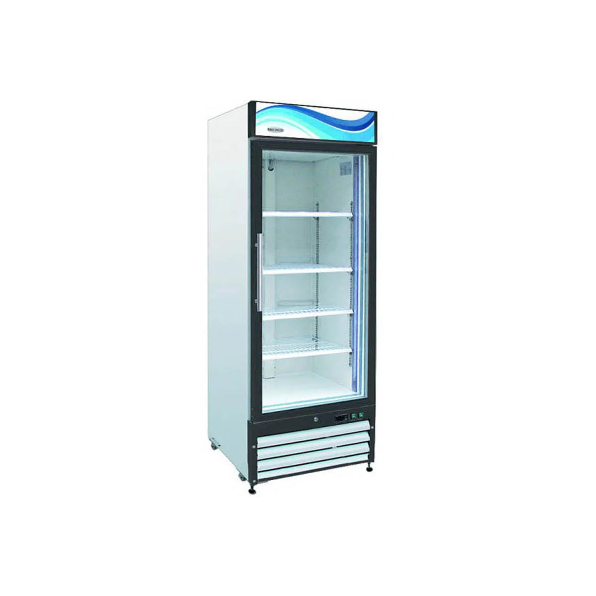 Serv-Ware GF23-HC 27" 1 Glass Door Freezer Merchandiser in White, 23 cu. ft.
