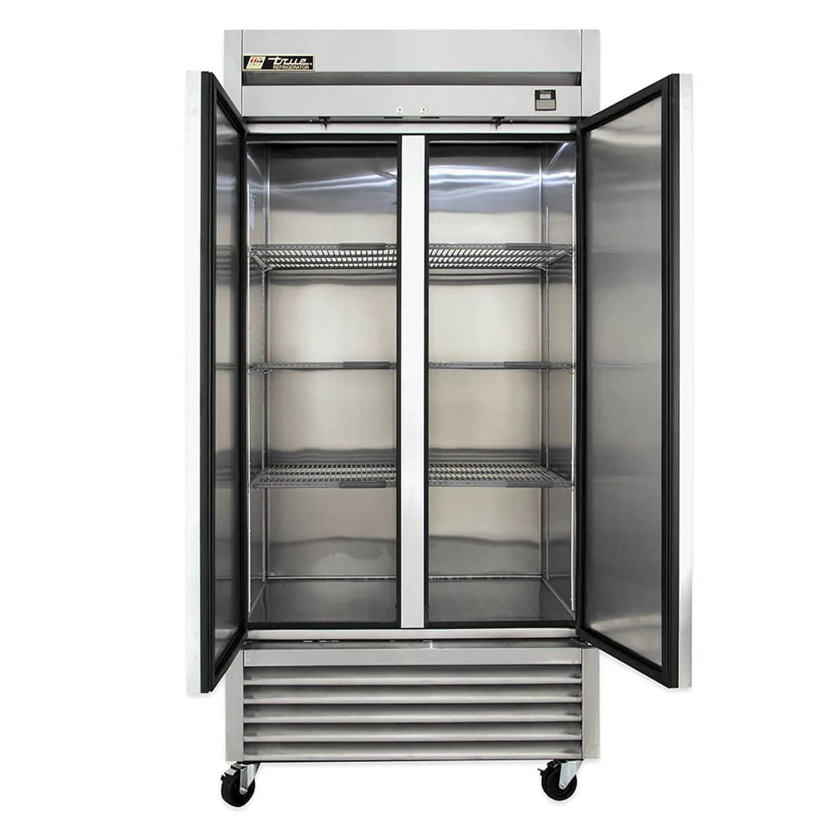True TS-35-HC 40" 2-Section Reach-In Refrigerator w/ 2 Solid Doors, Bottom Mount, Stainless Steel