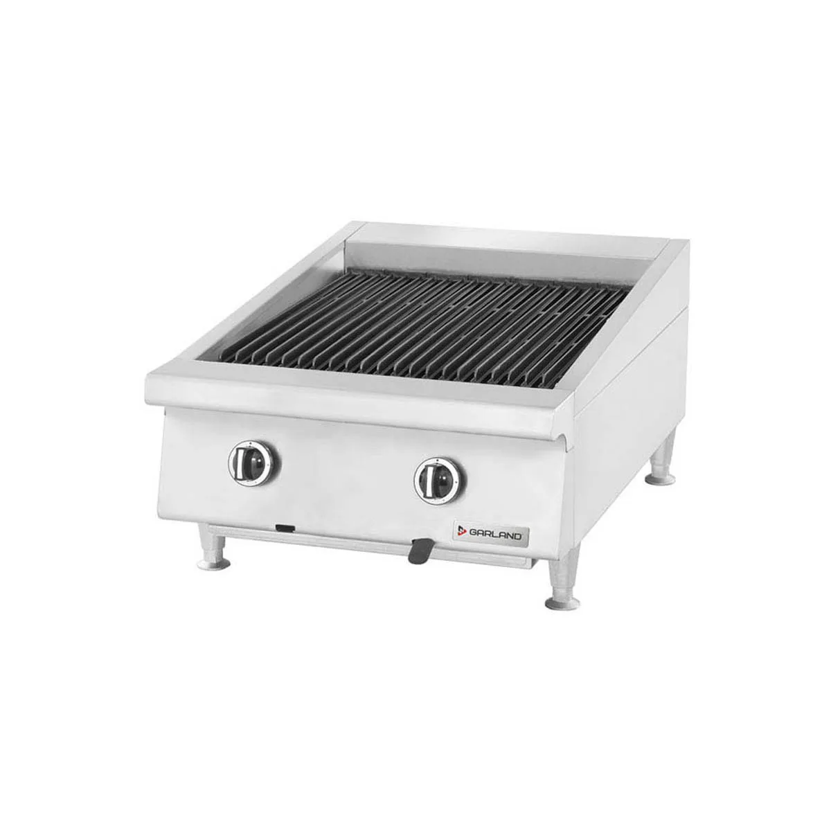 Garland US Range GTBG24-AB24 23" Countertop Gas Ceramic Briquette Charbroiler, 60.000 BTU