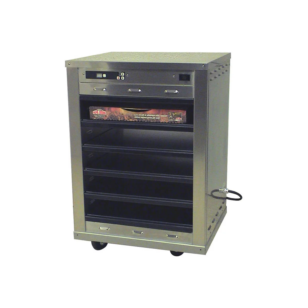 Carter-Hoffmann DF1818-3 ½‑Height Pass‑Through Cabinet, 3 Shelves, Holds 3 Pizza Boxes 18"×18"