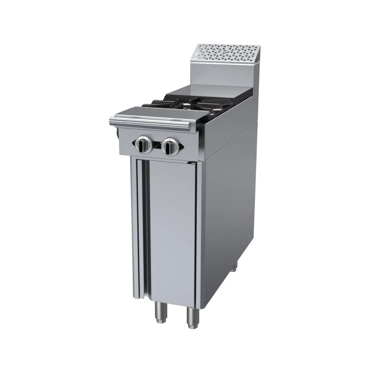 Garland US Range C12-15S 12" Gas Heavy Duty Range w/ (1) Open Burner, 12" Hot Top, Cabinet Base, 50.000 BTU