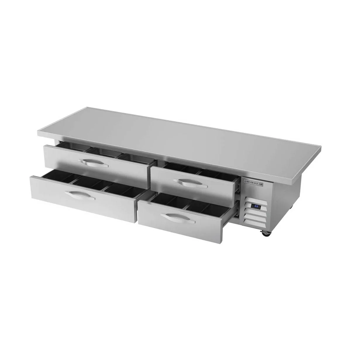 Beverage Air WTFCS84HC-96 96" 4 Drawers Worktop Cook Stand Freezer w/ Marine Edge, 17.5 cu. ft.