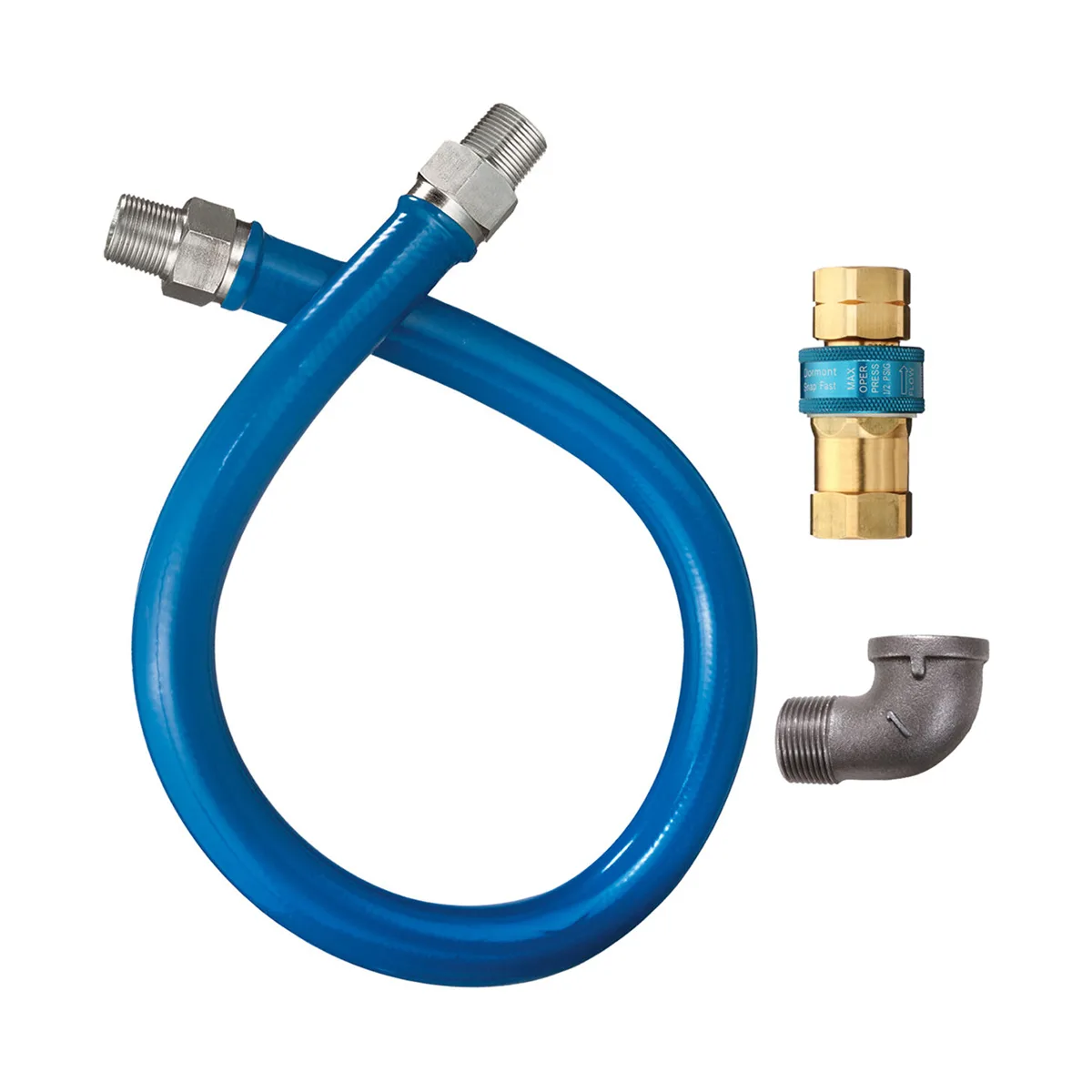 Dormont CAN16100BQ48 48" Safety System Moveable Moveable Gas Connector Kit for Canada, 1" Dia