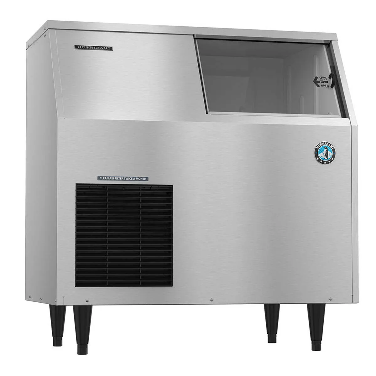 Hoshizaki F-300BAJ 36" Air Cooled Flake 353 lb Undercounter Ice Machine with 110 lb Bin