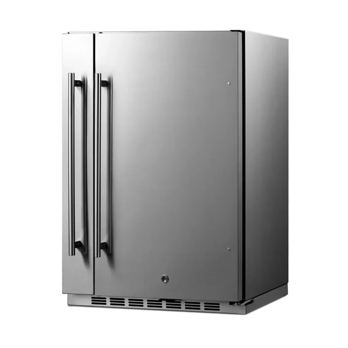 Summit SPR196OS24 24" Built-in Outdoor Refrigerator in Stainless Steel, w/ Side Storage, 3.13 cu. ft.