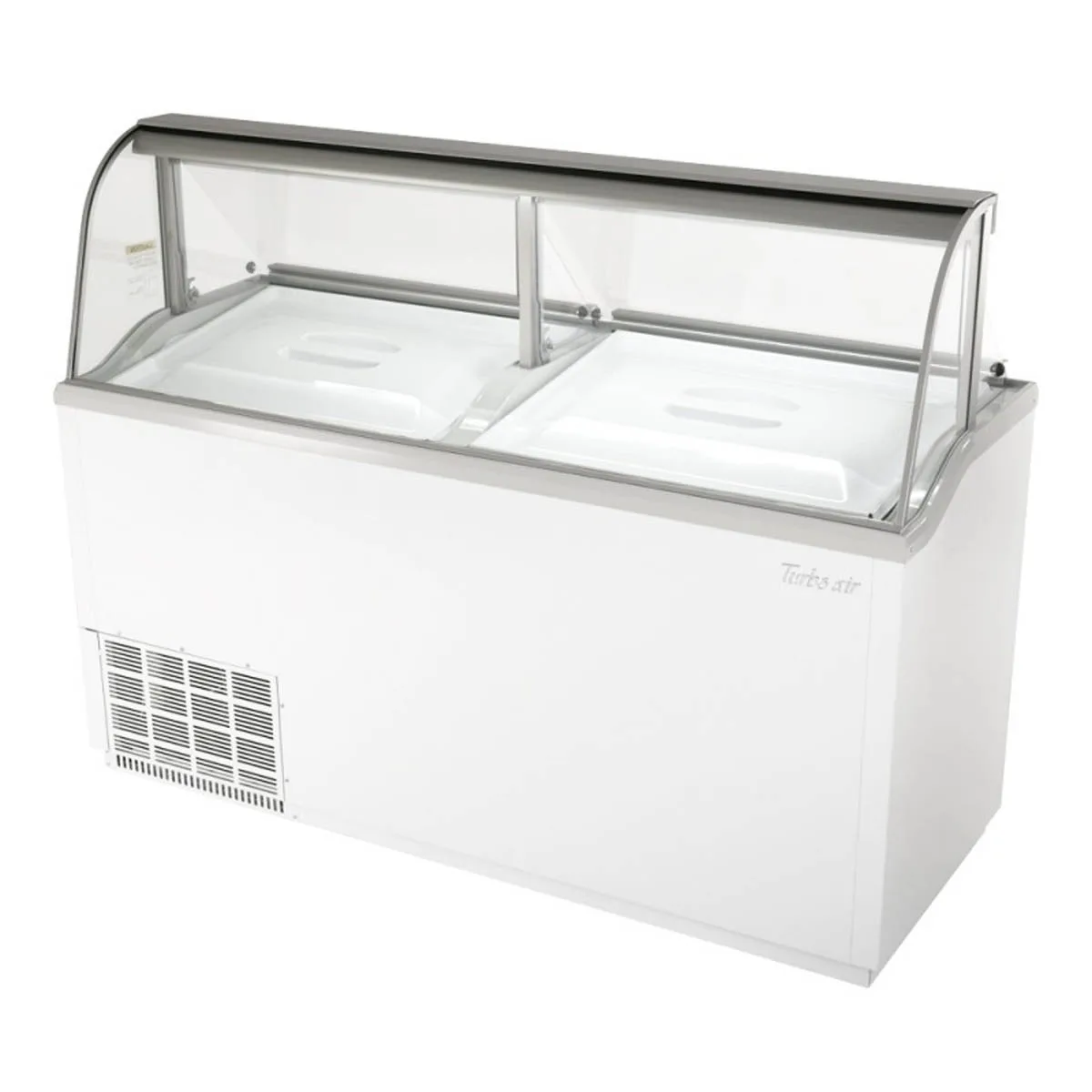 Turbo Air TIDC-70W-N 68" Ice Cream Dipping Cabinet w/ Curved Sneeze Guard