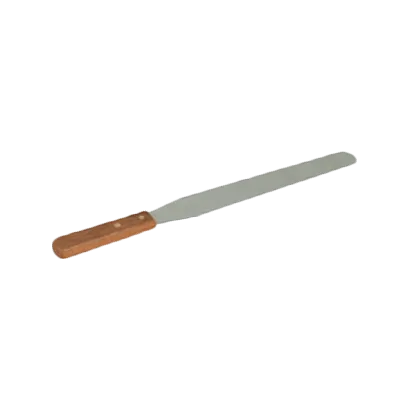 Thunder Group SLPSP014 Icing Spatula, 14" Blade, Flexible, Wood Handle