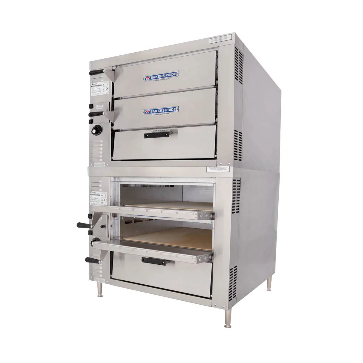 Bakers Pride GP52 32" Double Deck Gas Countertop Pizza Oven w/ 2 Double Decks, 80,000 BTU