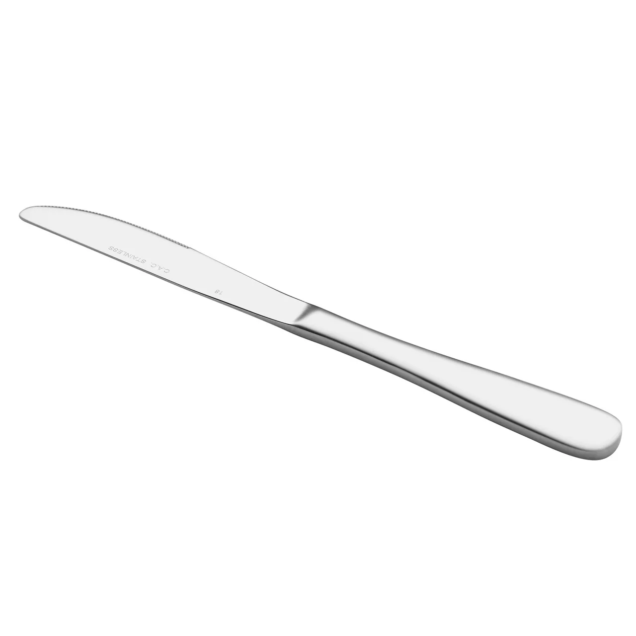 CAC China 8003-08 Dinner Knife, 9" Length, Solid Handle, Extra Heavy, 18/8 Stainless Steel - 1 Dozen
