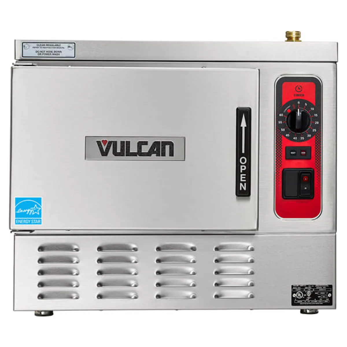 Vulcan C24EA3 PLUS 3 Pan Countertop Electric Convection Steamer w/ Basic Control, 8.5 kW