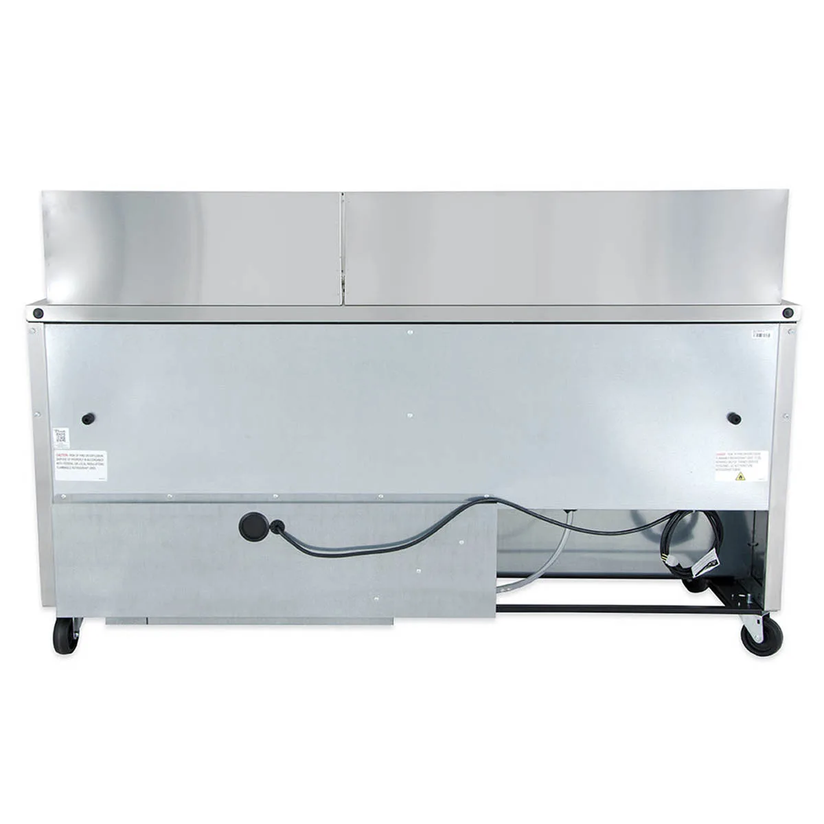 True TSSU-72-30M-B-ST-HC 72" Mega Top Sandwich/Salad Prep Table w/ 3 Doors, 30 Pans