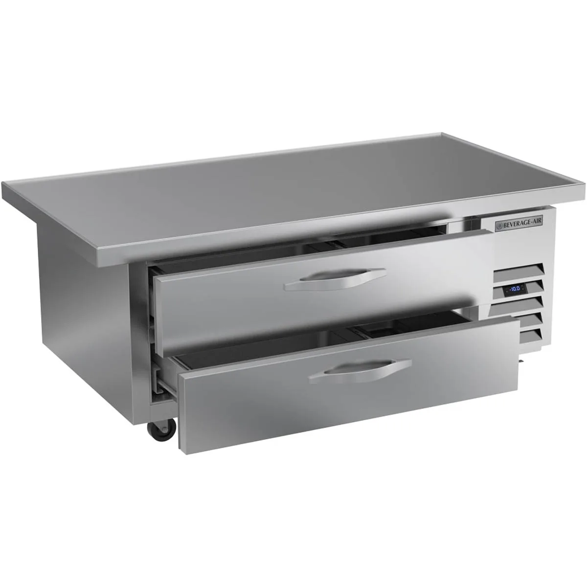 Beverage Air WTFCS52HC-60 60" 2 Drawers Worktop Freezer Chef Base w/ Marine Edge, 9.6 cu. ft.