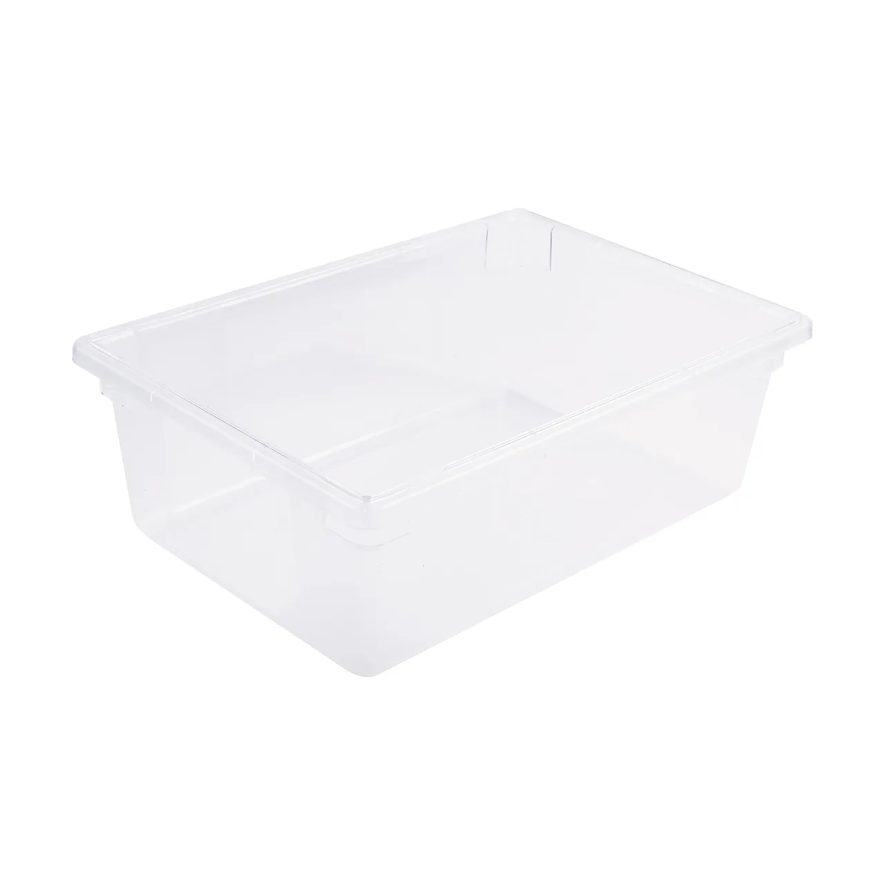 CAC China FS1F-9C Food Storage Box, 13 Gallon, 26"L x 18"W x 9"H, Polycarbonate, Clear
