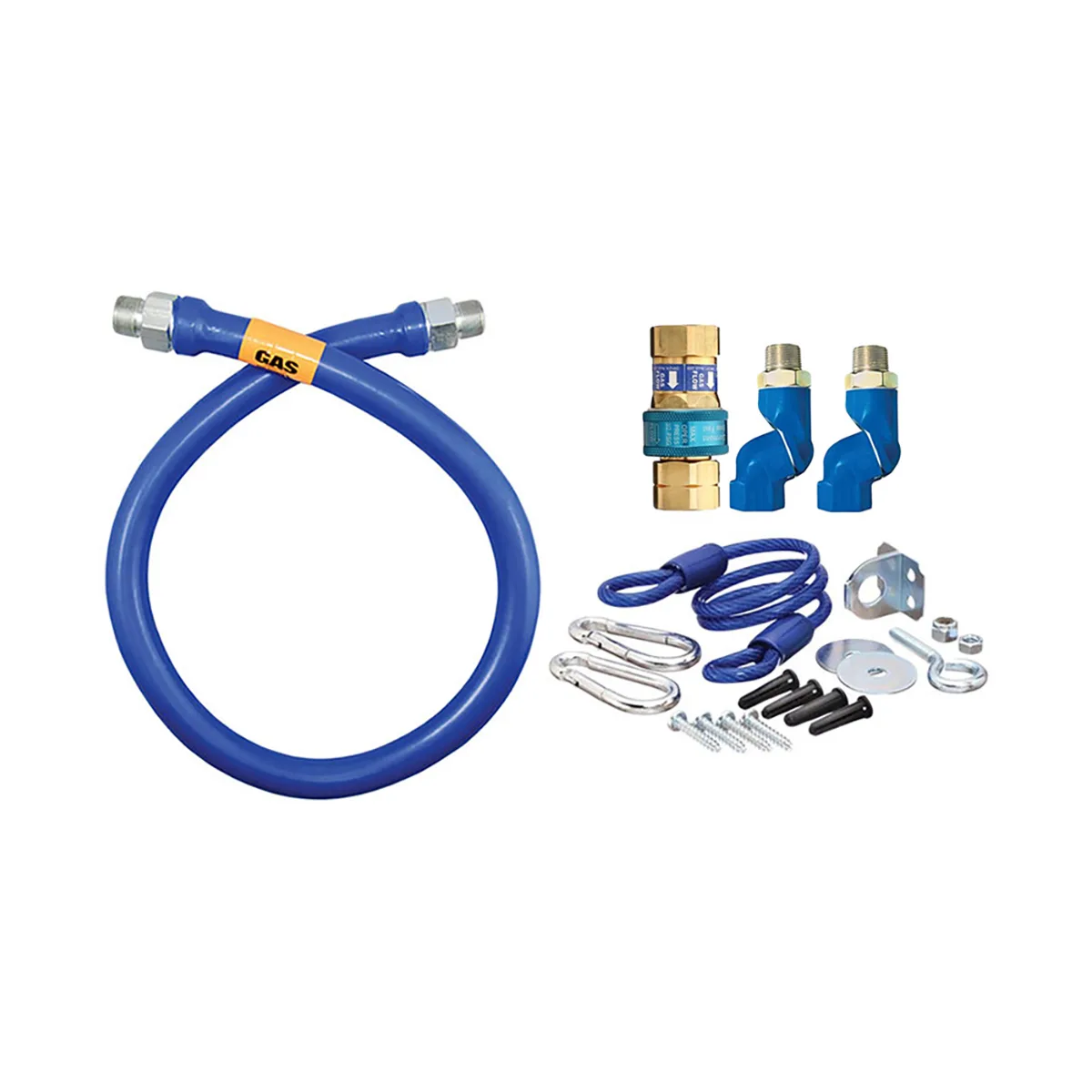 Dormont 16125BPQ2SR60 SnapFast 60" Gas Connector Kit w/ Double Swivel MAX, 1-1/4" Diameter