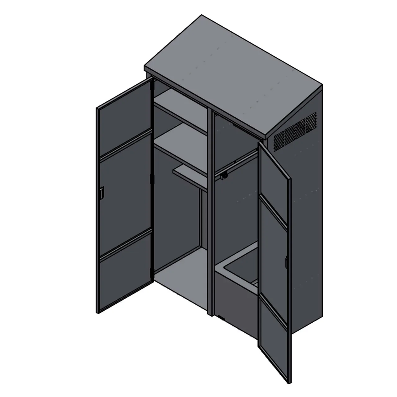 Winholt STCT-HD2450.5H84-MPSL-ST-KT Mop Sink Cabinet, 24"W X 50.5"L X 84"H