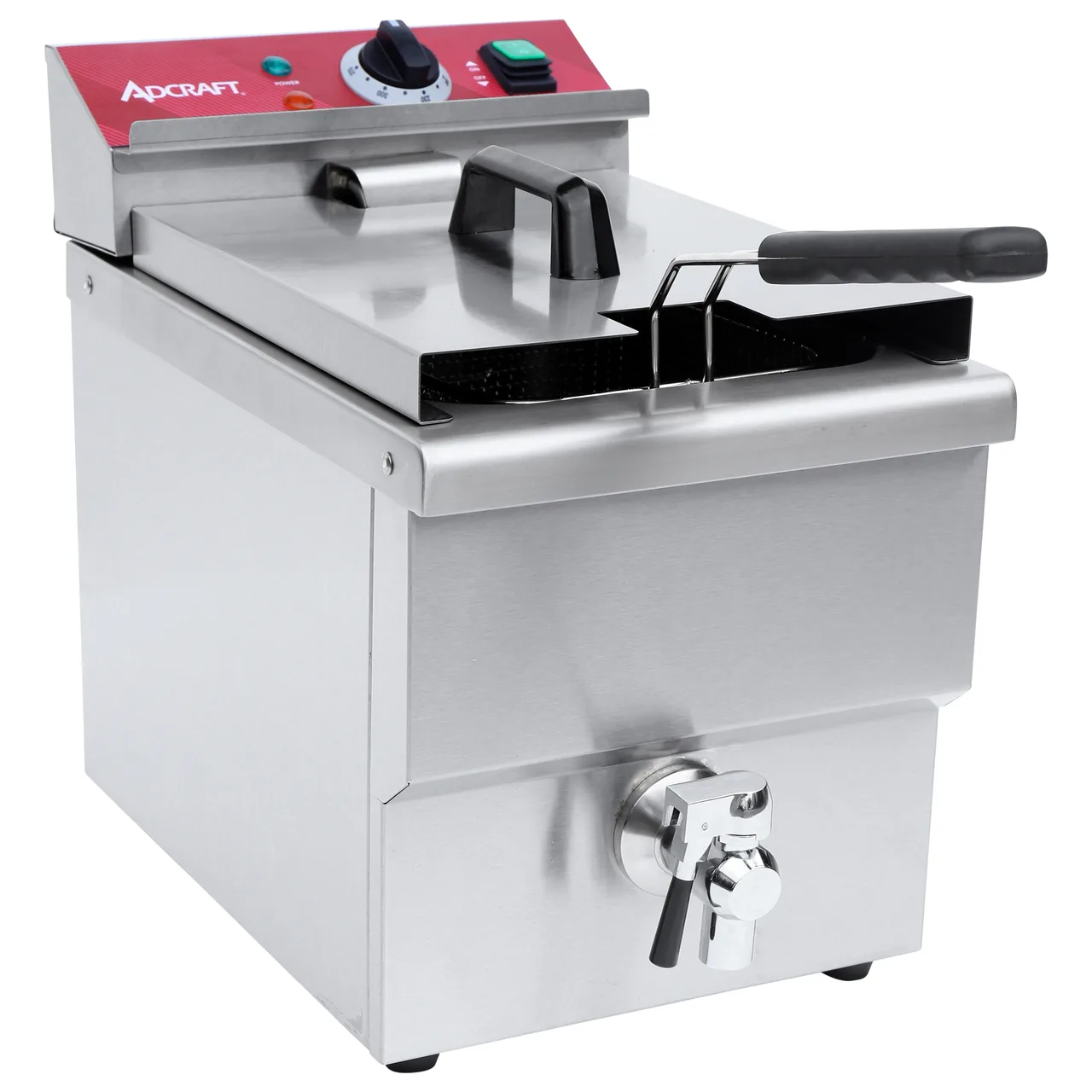 Adcraft DF12LS Adcraft Fryer, Electric, Countertop, 16 Lb Fat Capacity