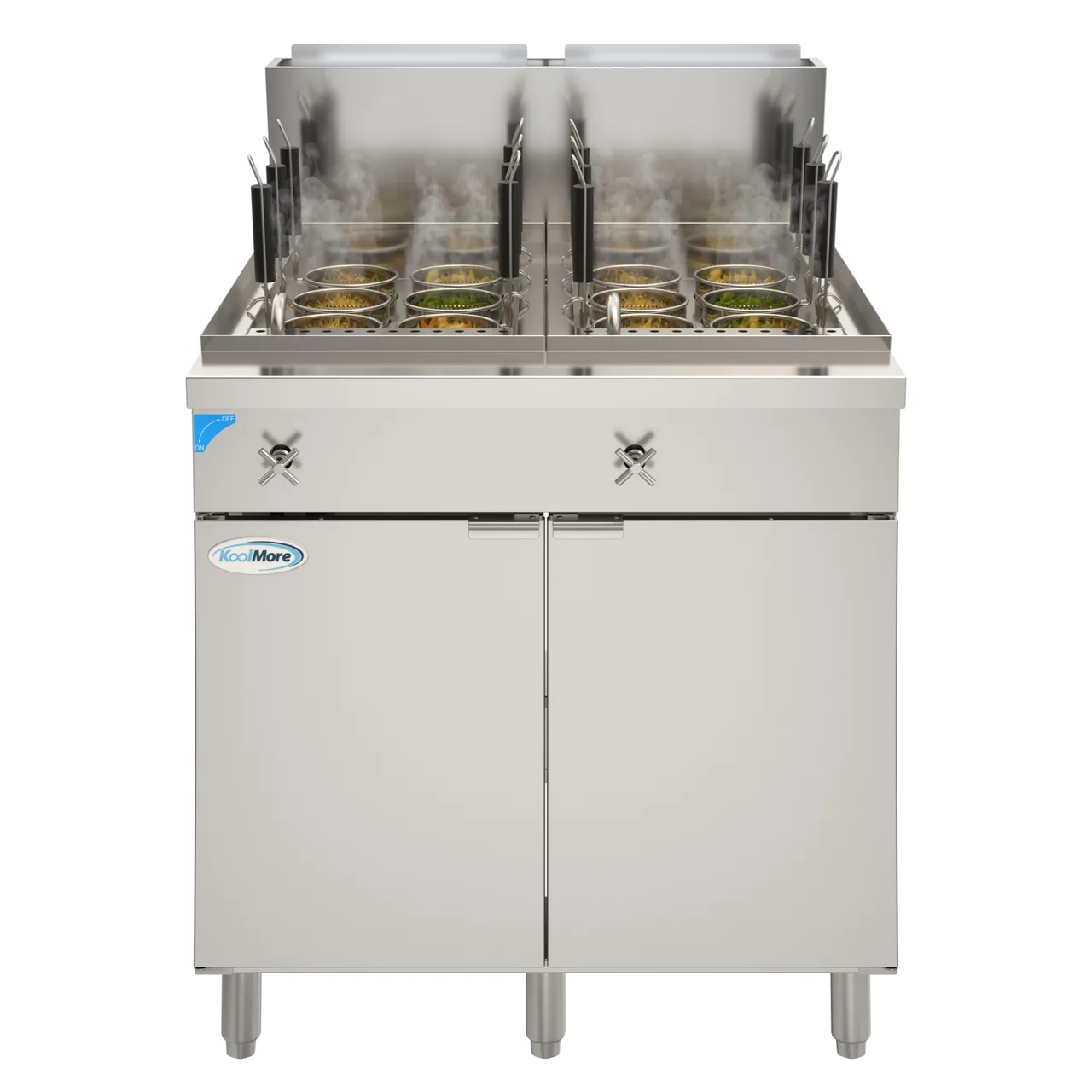 Koolmore KM-PC12-NG 22 Gallon Commercial Gas Pasta Cooker, 140.000 BTU
