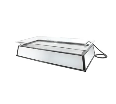 Cal-Mil IP201-220 Ice Display Pedestal, 24"W x 48"D x 14"H ABS, LED 20+ Patterns, 500 lb Capacity