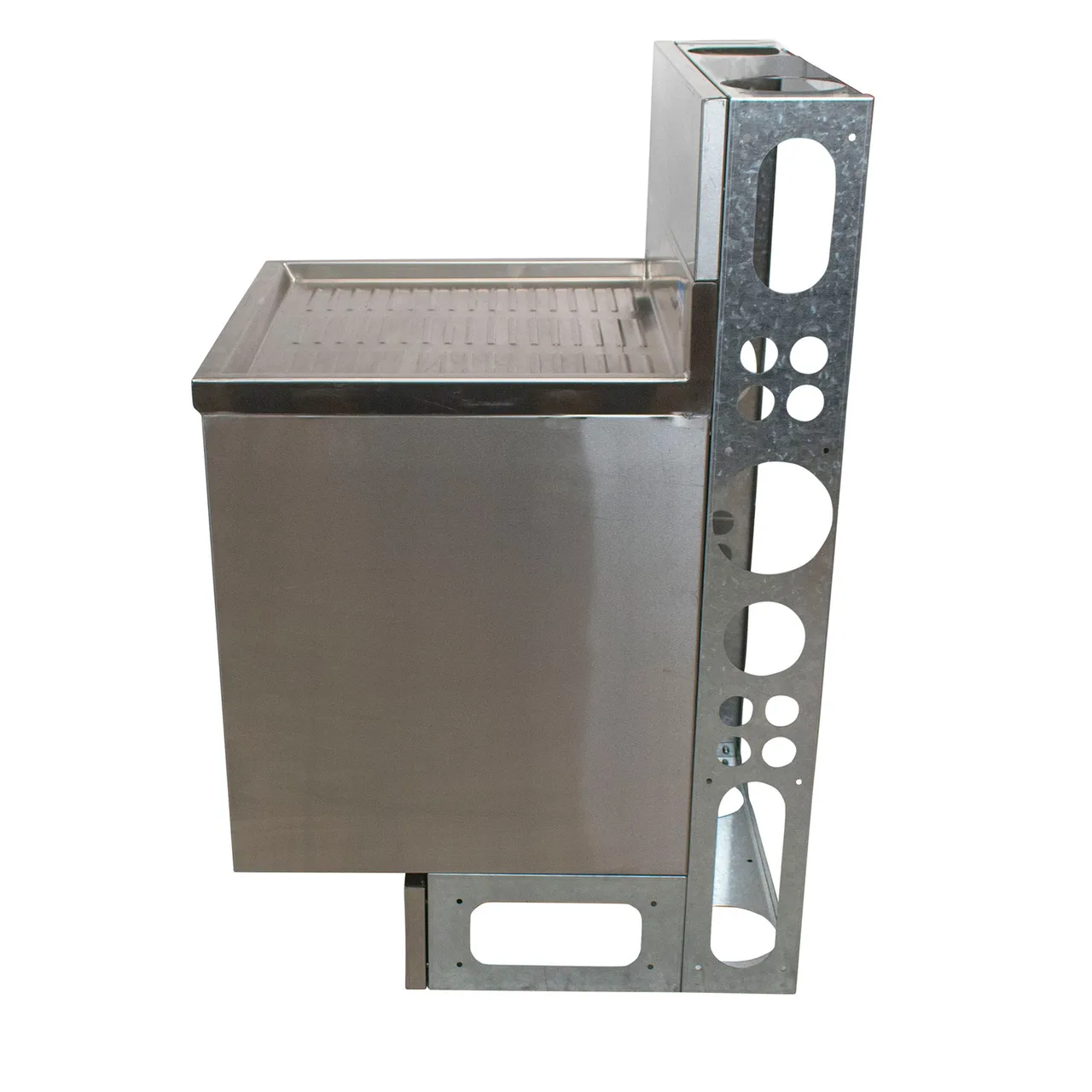 BK Resources UBDW-21-GC240 Underbar Glass Rack Unit, Drainboard Top